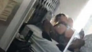 His big black dick is hard and ready whenever a hot white chick wants to ride it