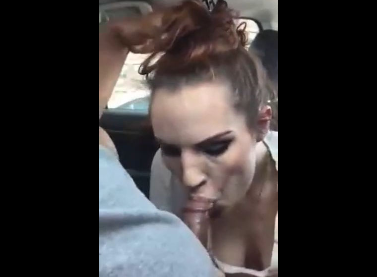 White bitches can always spare a few minutes to suck black dick