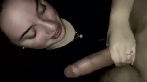 She doesn’t like the taste of cum but she enjoys handling big dicks